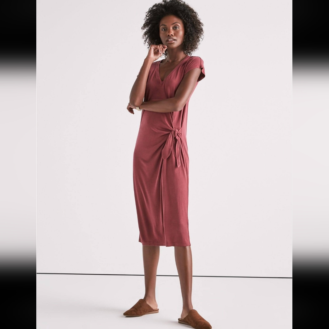 Lucky Brand Side Knot Knit Dress